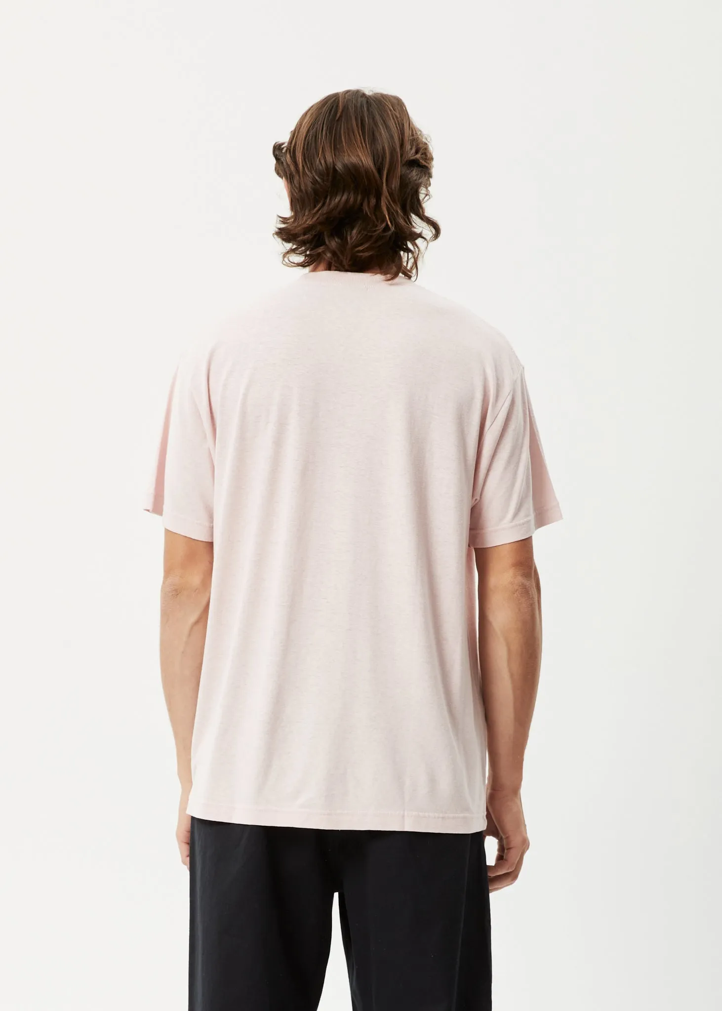 AFENDS Mens Liquid Haze - Boxy T-Shirt - Lotus