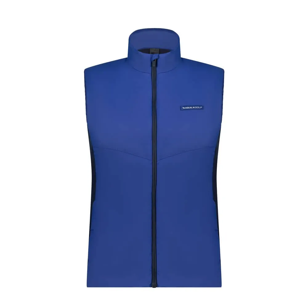 Aguila Golf Sleeveless Vest – Royal Blue Full-Zip Performance Fit