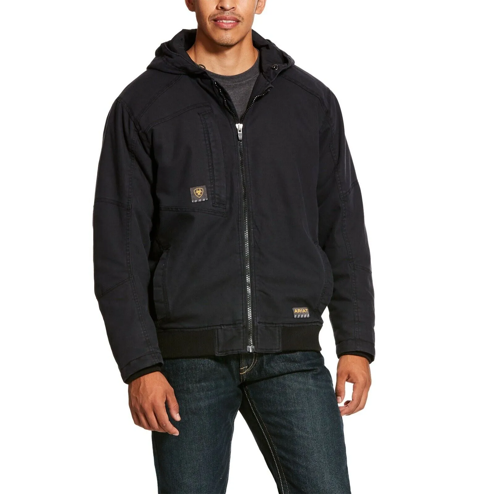 Ariat® Men's Rebar Washed DuraCanvas Black Insulated Jacket 10027852