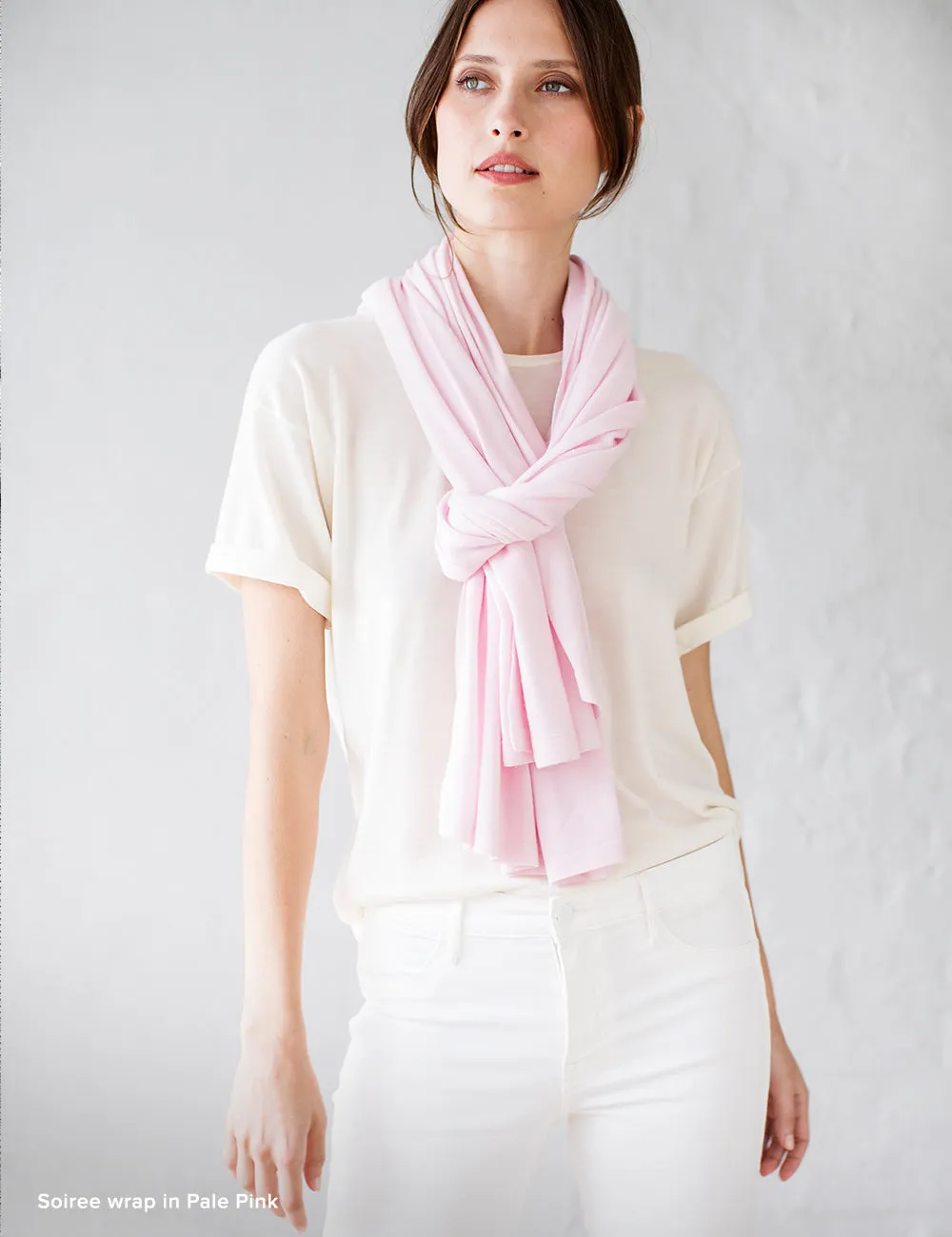 Australian Superfine Merino Wrap - Pale Pink