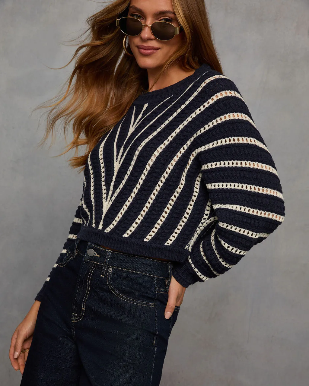 Baylin Striped Knit Sweater