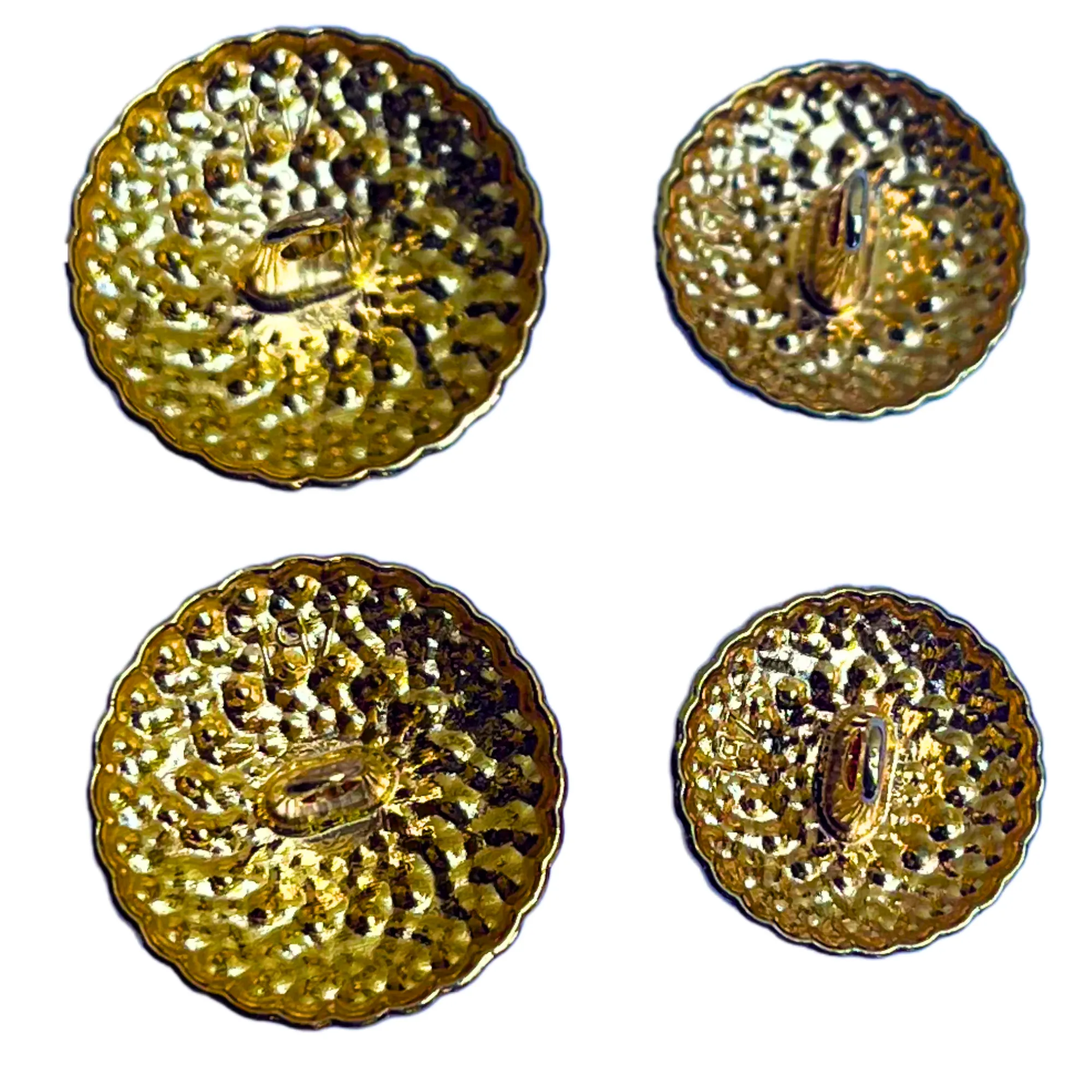 Black & Golden Designer Metal Buttons