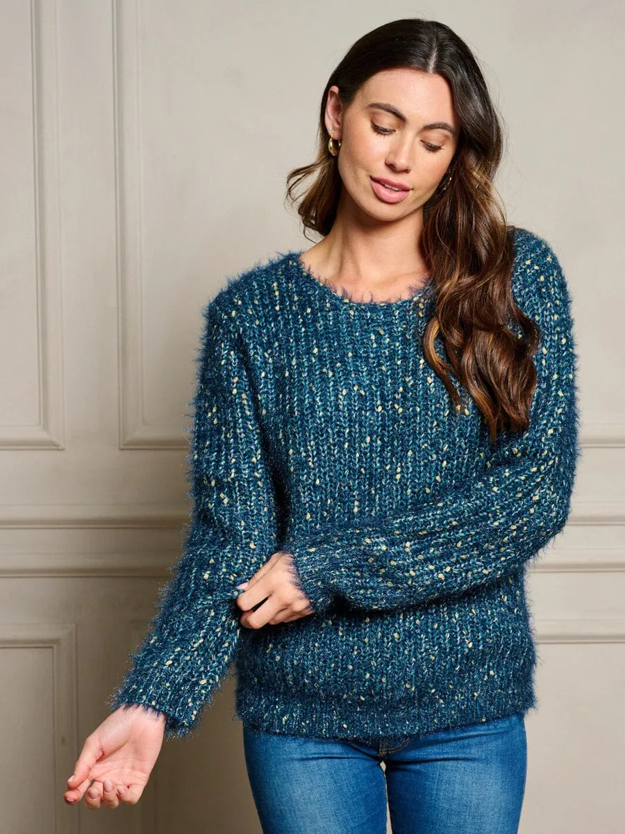 Blue shimmer sweater