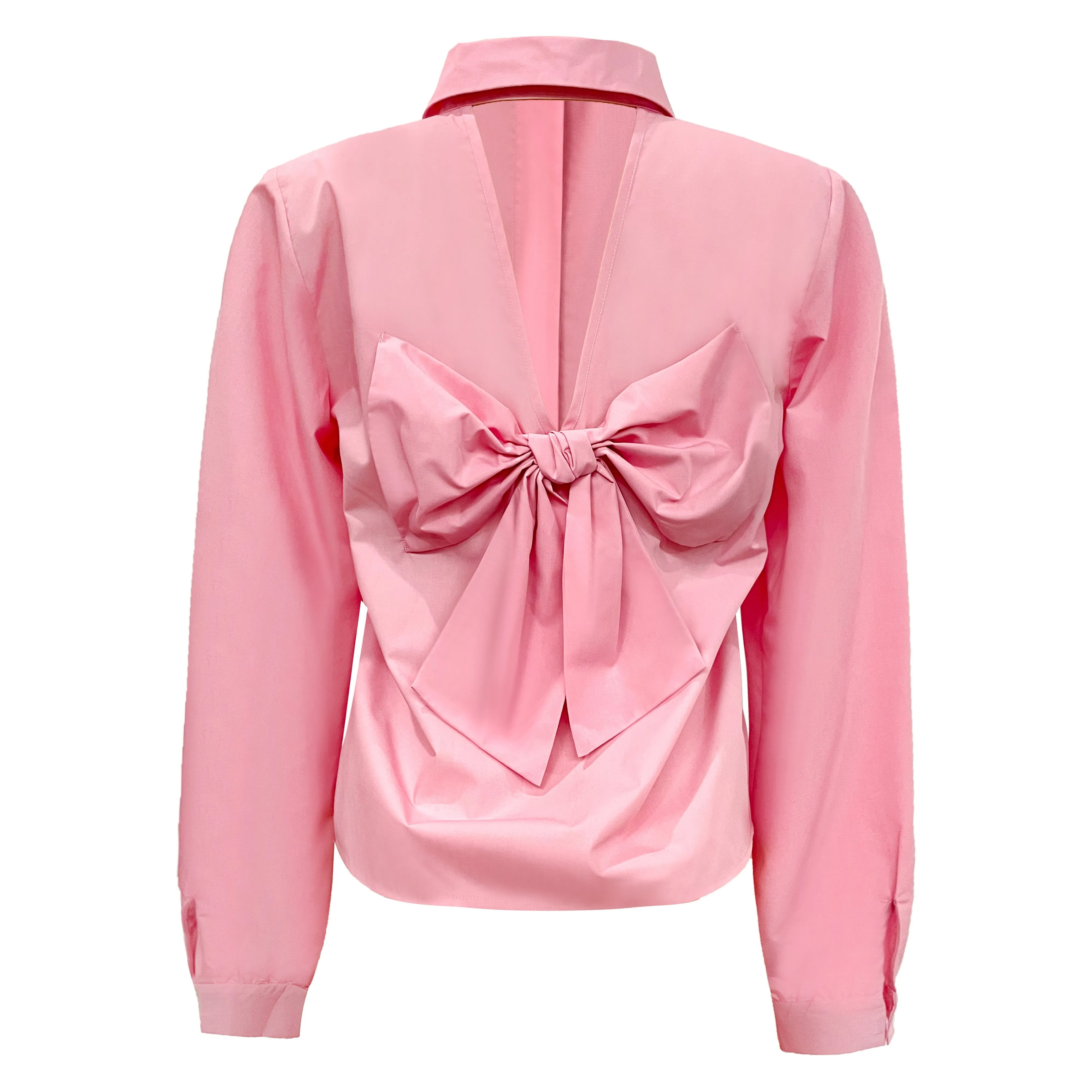 BOBO-LS-BOW-SHIRT - BUBBLEGUM