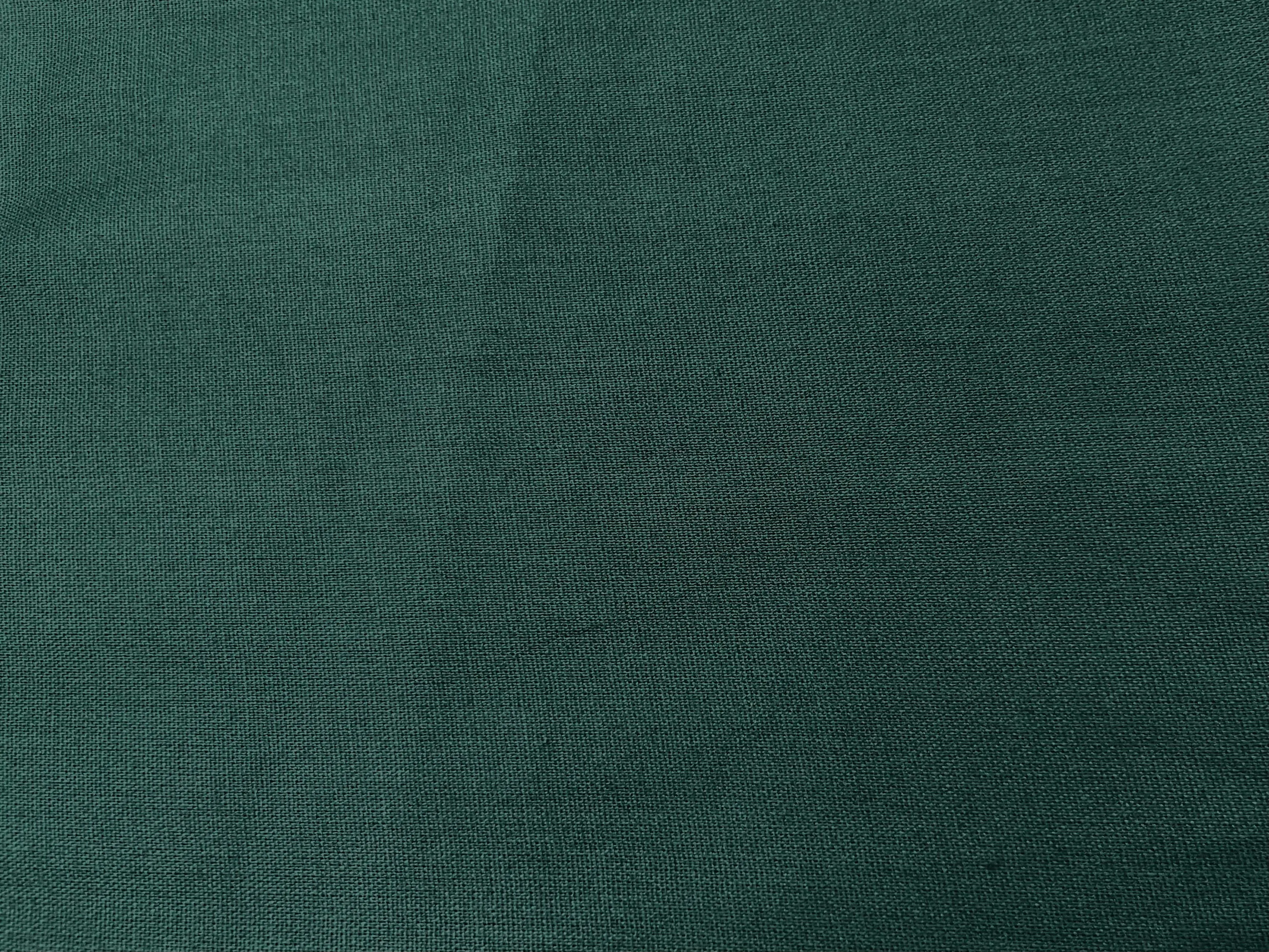 Bottle Green Plain Soft Cotton Rayon Fabric