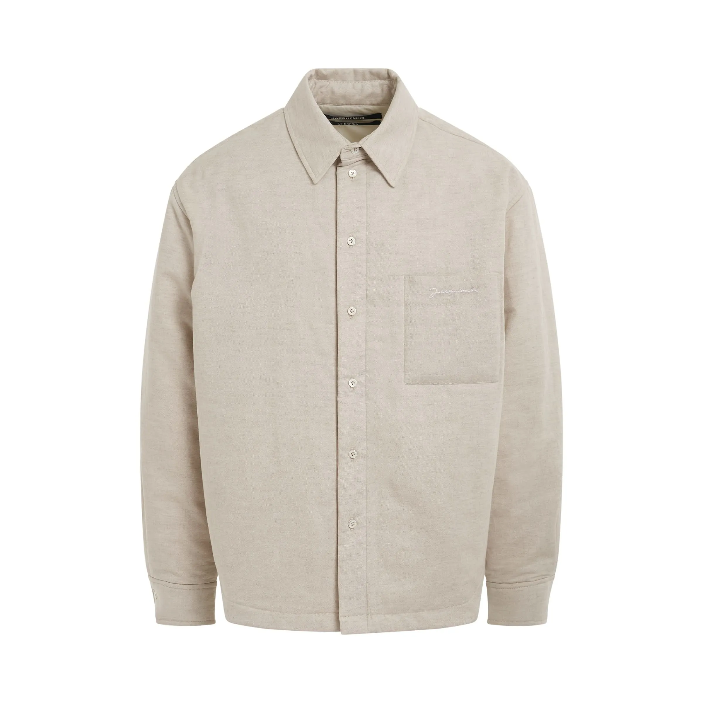 Boulanger Puffed Overshirt in Light Beige