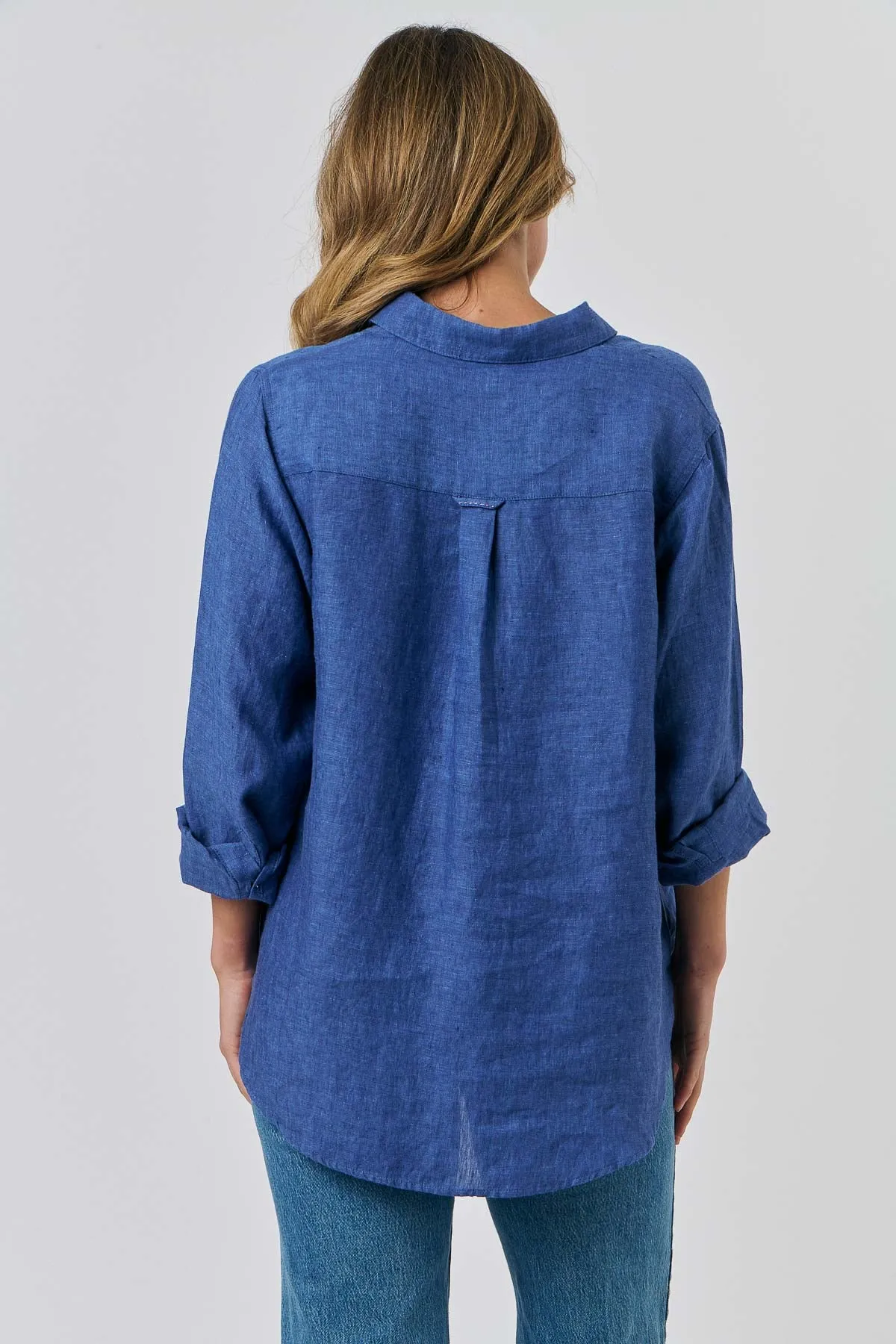 Boyfriend Linen Shirt - Nuit