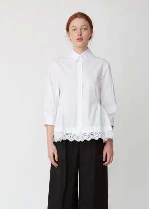 Broderie Anglaise Long Sleeve Shirt