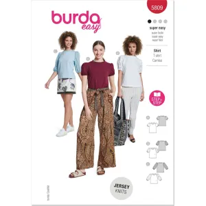 Burda Style Pattern 5809 Misses' Shirt B5809