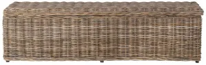 CAIUS WICKER BENCH WITH STORAGE