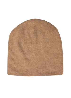 Camel Washable Cashmere Beanie