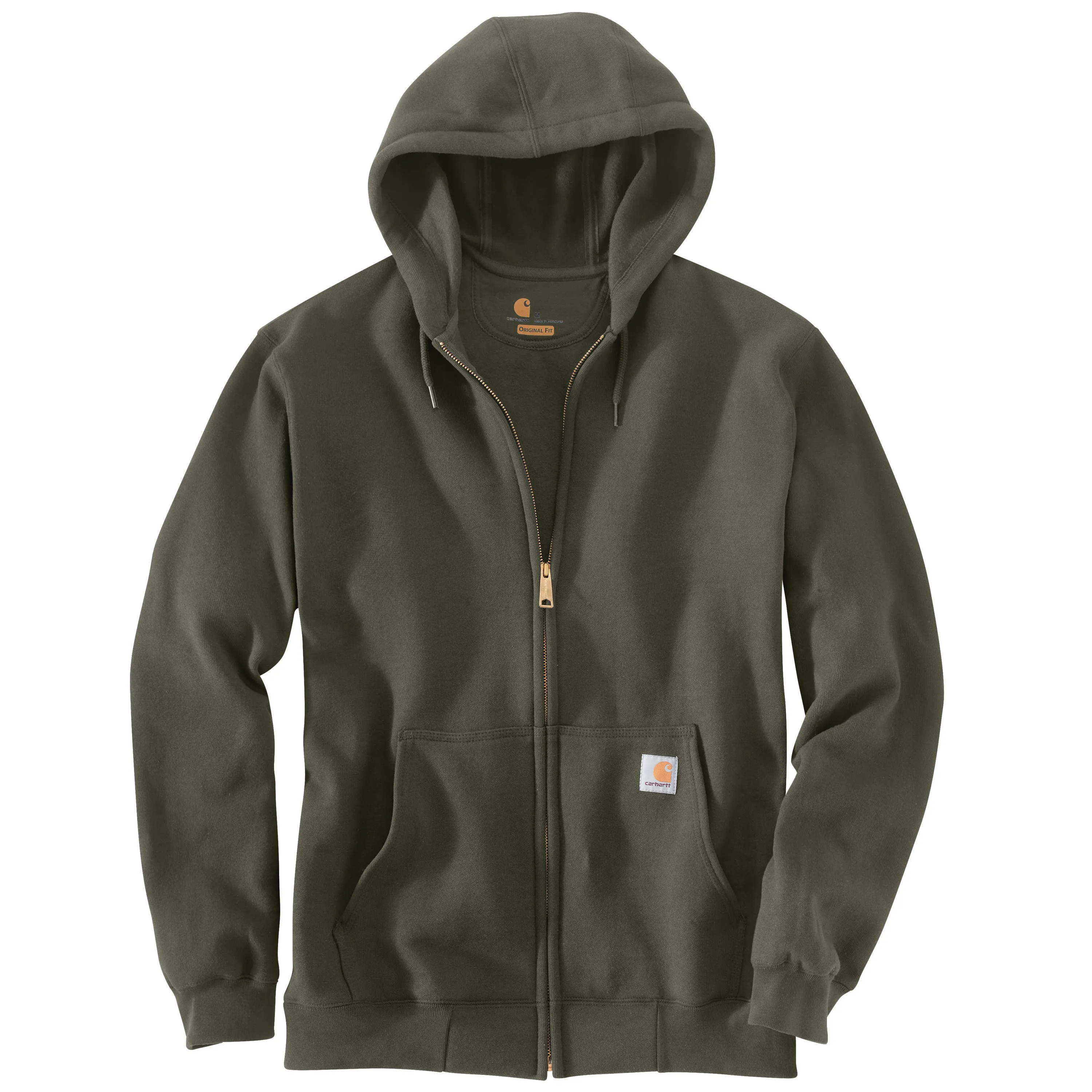 Carhartt Men's Midweight Zip Hooded Sweatshirt_Moss