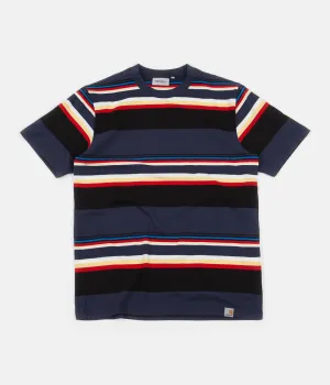 Carhartt Sunder Stripe T-Shirt - Blue / Blue