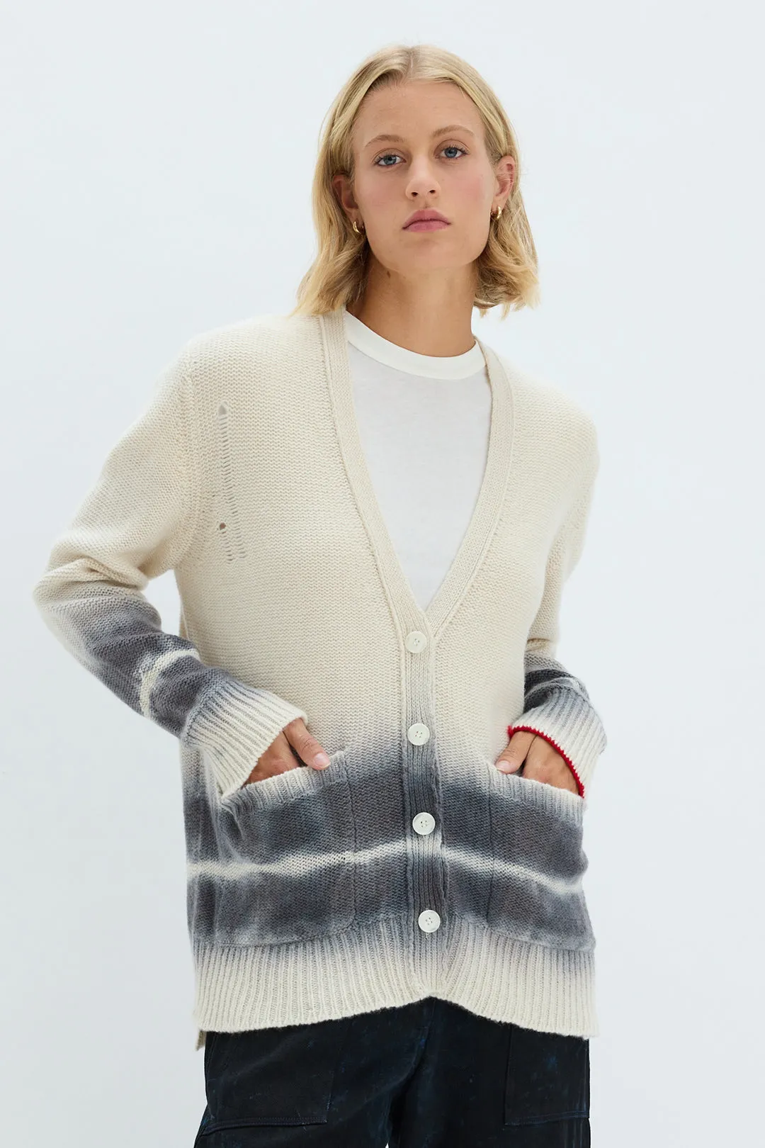 Cashmere Cream Evans Cardigan