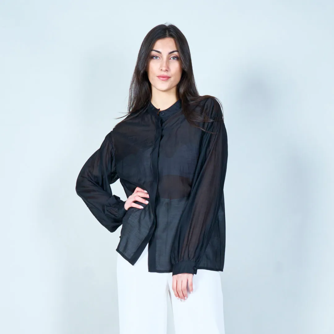 Classic button-down blouse wholesale