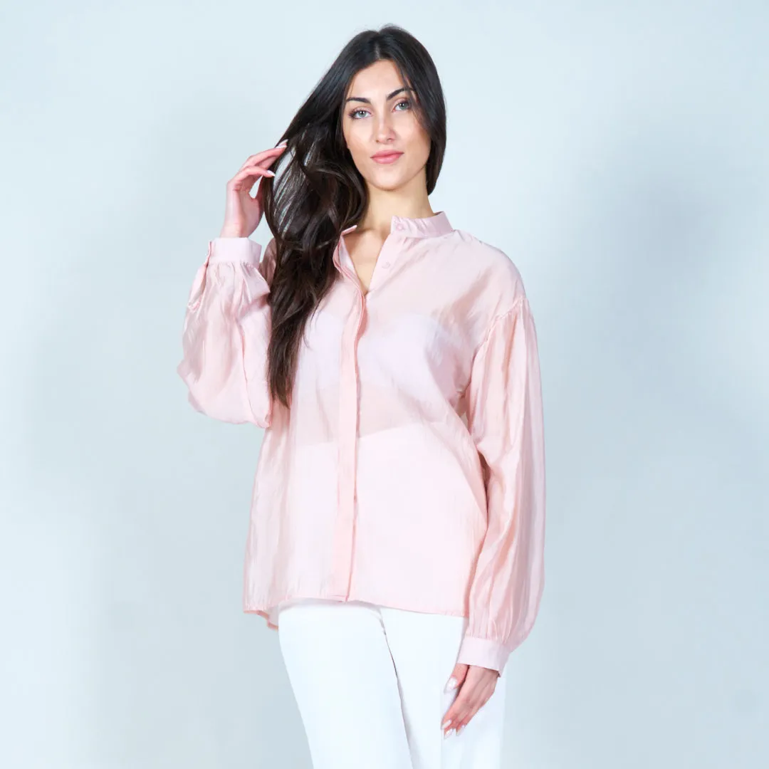 Classic button-down blouse wholesale