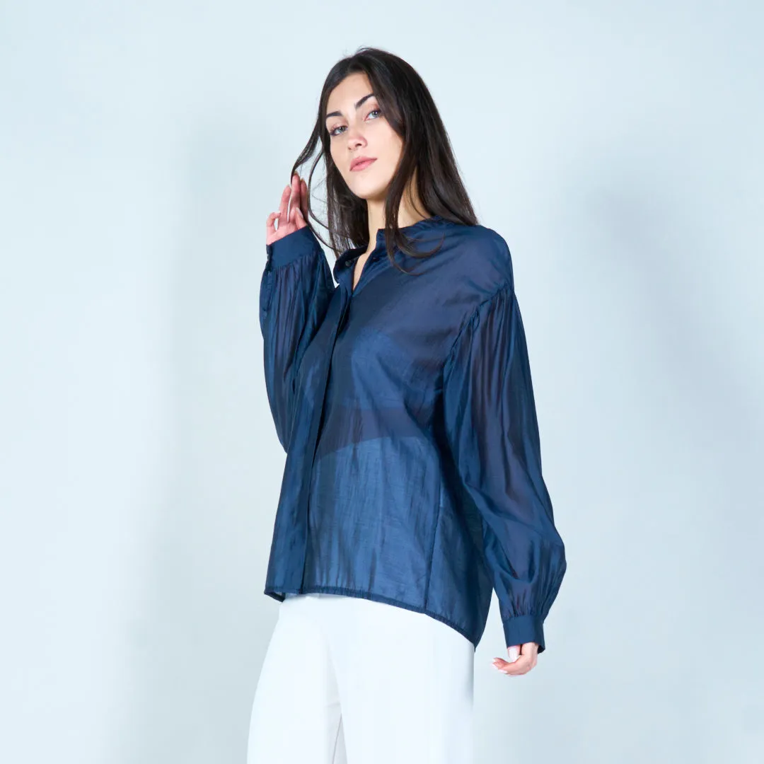 Classic button-down blouse wholesale