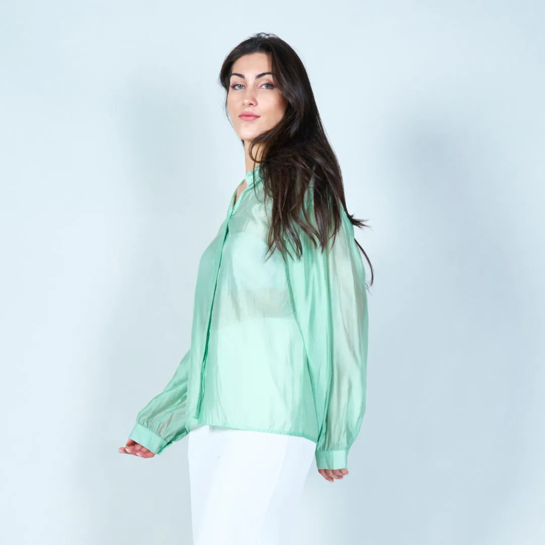 Classic button-down blouse wholesale