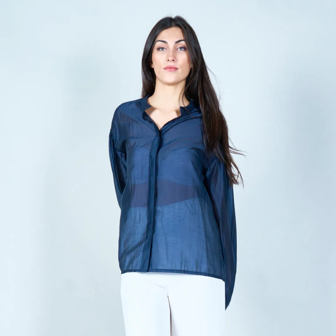 Classic button-down blouse wholesale