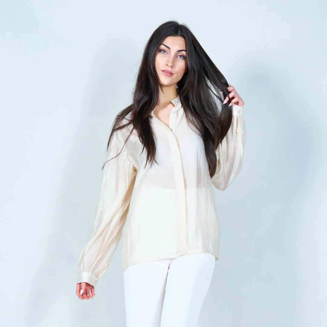 Classic button-down blouse wholesale