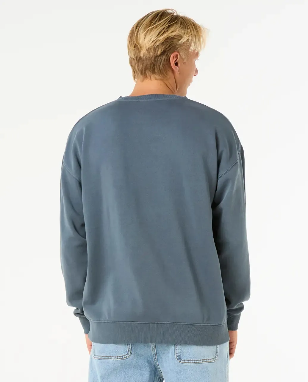 Classic Surf Wash Crew Sweatshirt in Pine Night