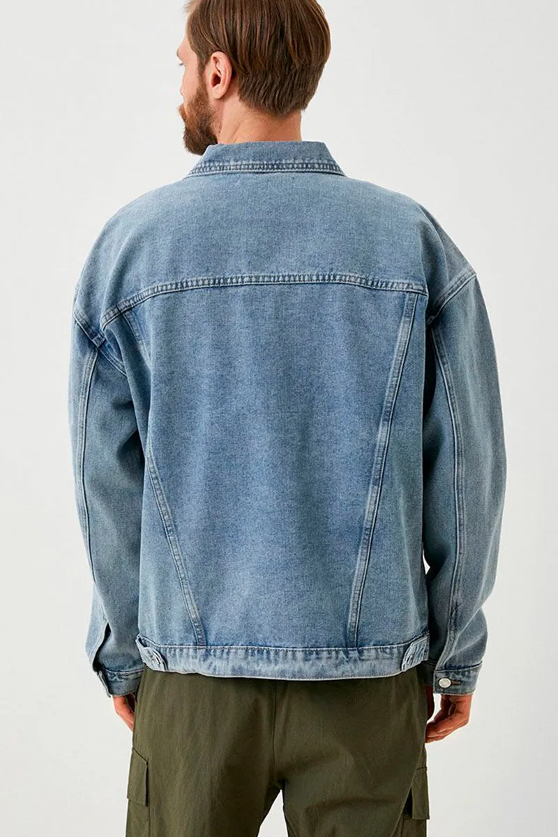 Contemporary Casual Denim Jacket