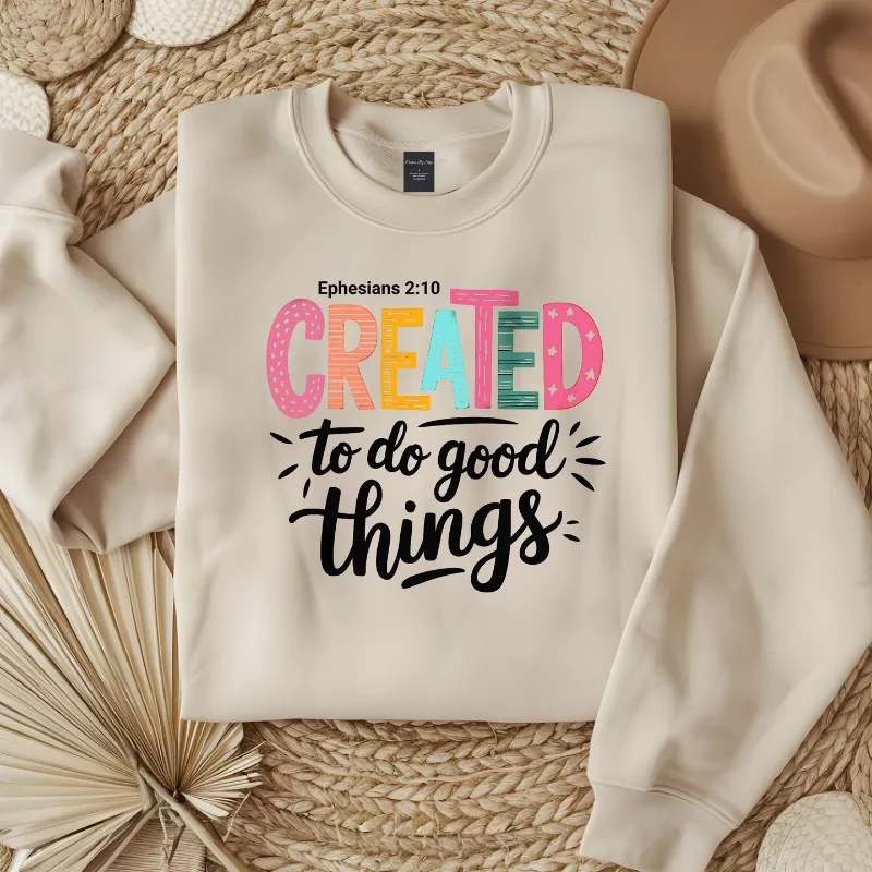 Created To Do Good Things | Women Sweatshirt