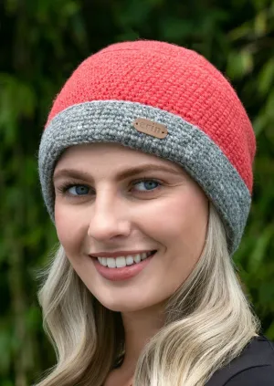 Crochet Turn up Hat | Raspberry