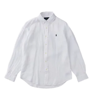 Custom Fit Linen Shirt White