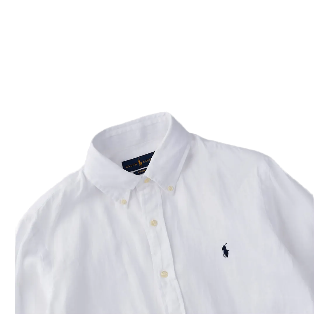 Custom Fit Linen Shirt White