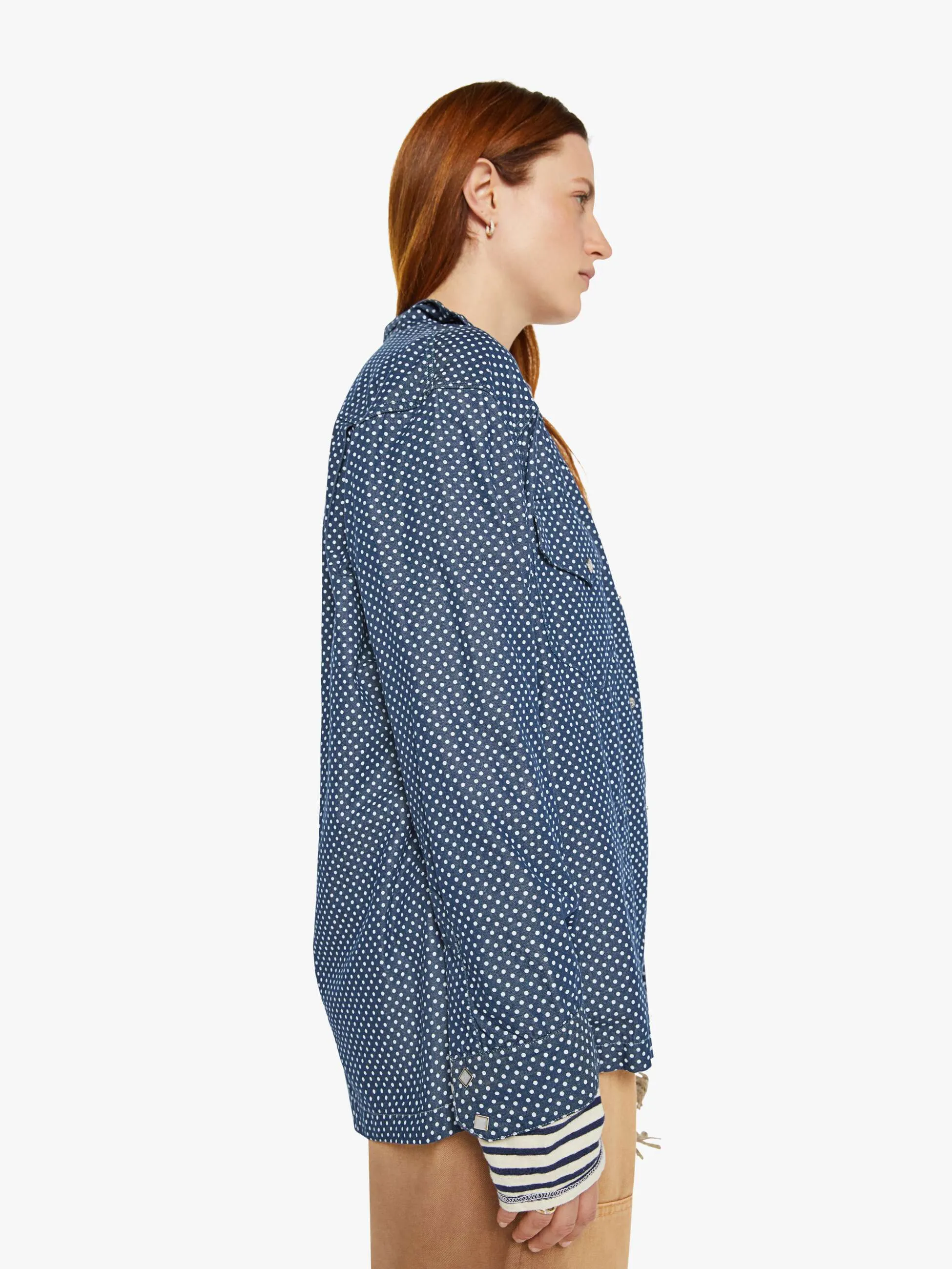 Dr. Collectors Rogers Shirt - Denim Dots