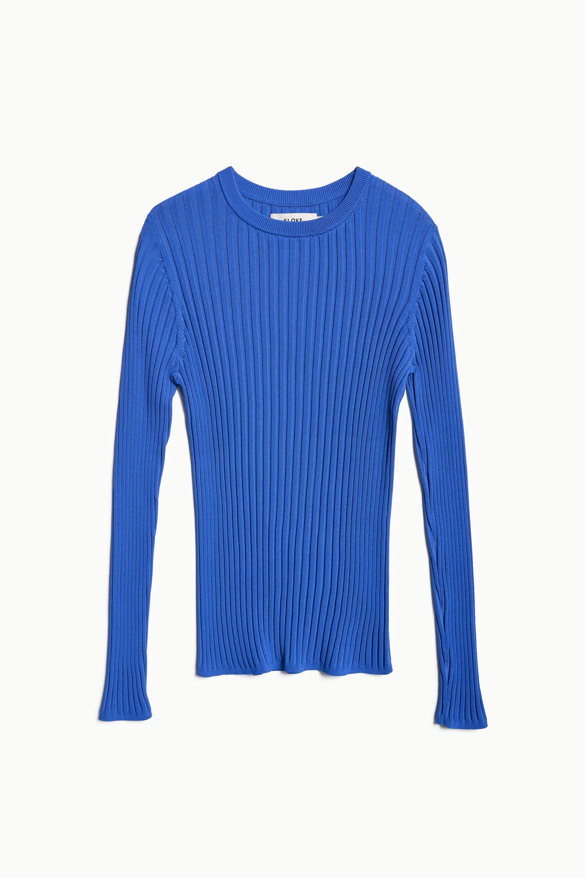 Eternal Rib Knit Sweater Poseidon Blue