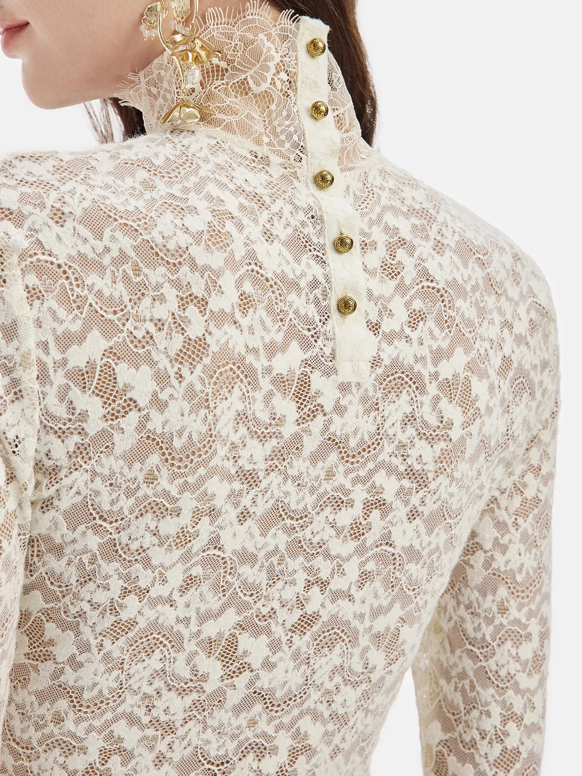 French Lace Pullover Top