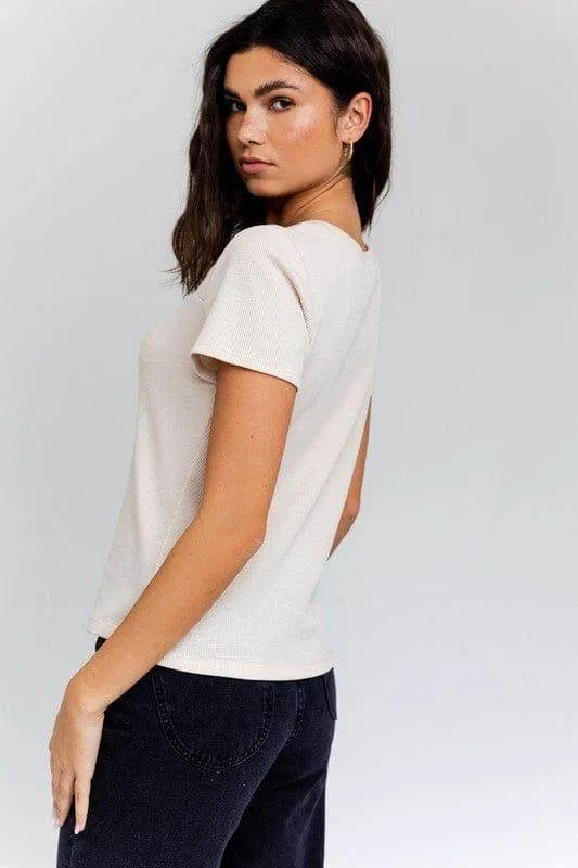 Gilli | Short Sleeve Asymmetrical Top