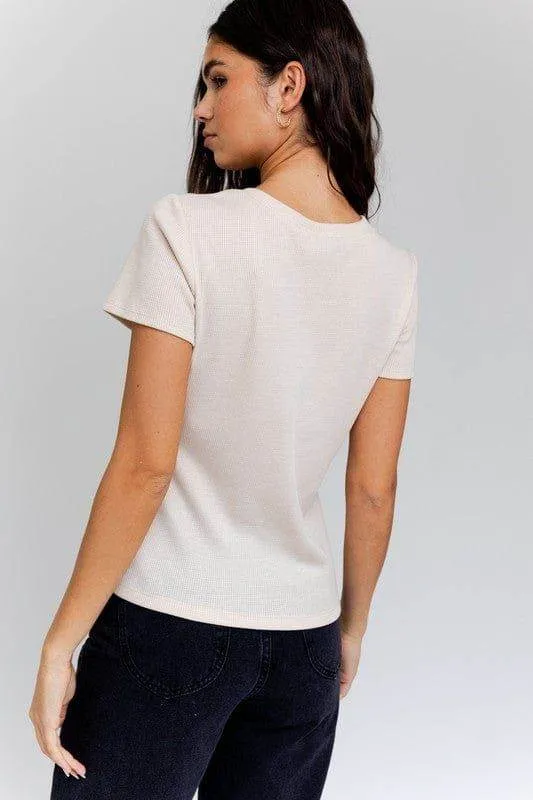 Gilli | Short Sleeve Asymmetrical Top