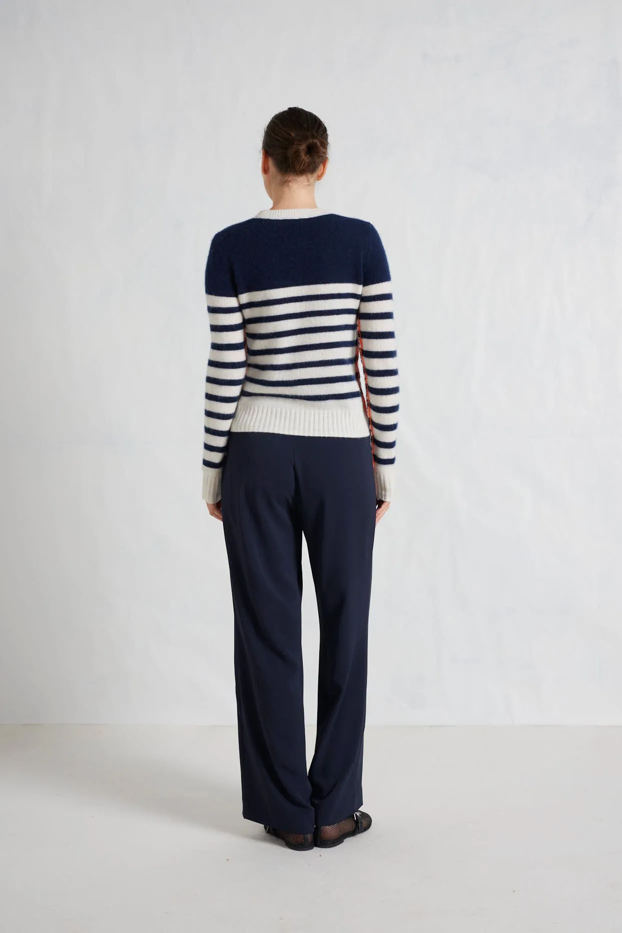 Ginny Cashmere Sweater in Midnight Navy