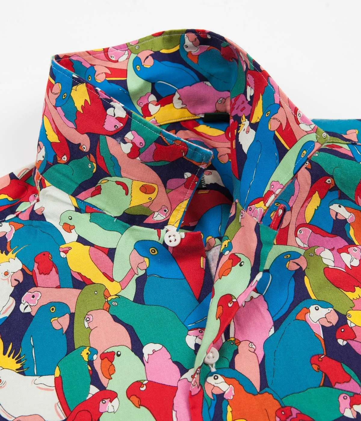 Gitman Vintage Camp Short Sleeve Shirt - Parrot Party