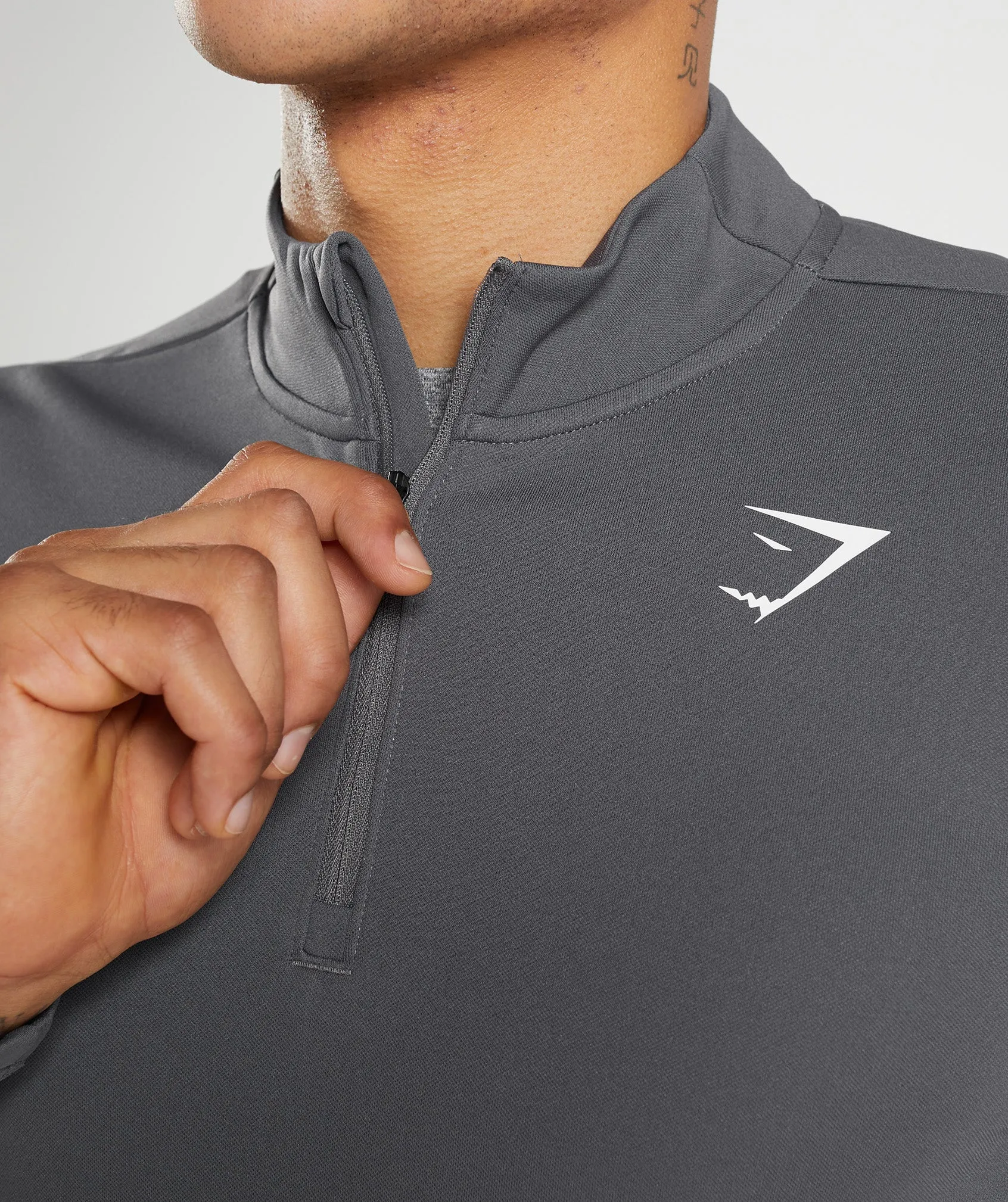 Gymshark Arrival 1/4 Zip Pullover - Silhouette Grey