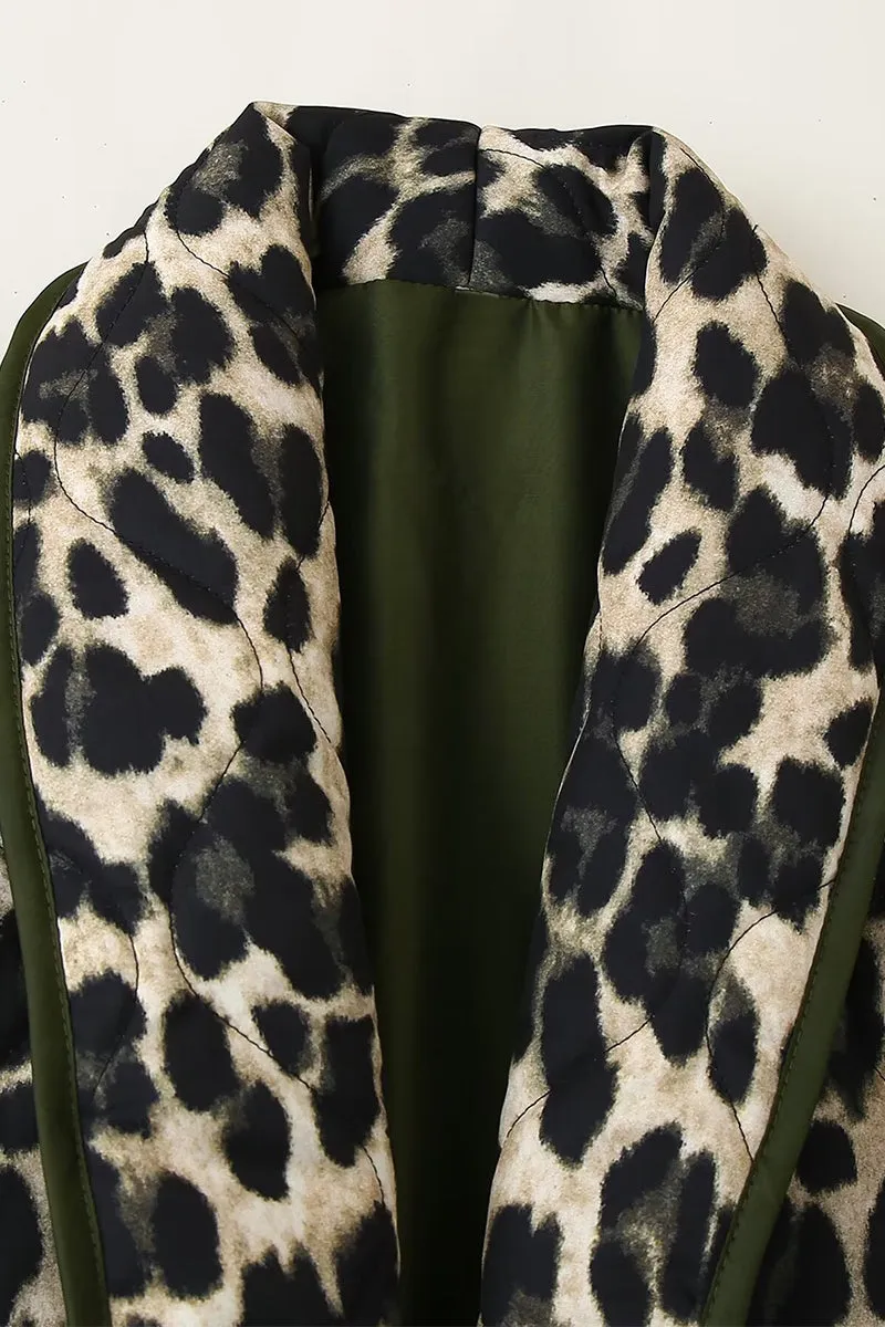 HCS1109 Wild Instincts Leopard Jacket Outerwear