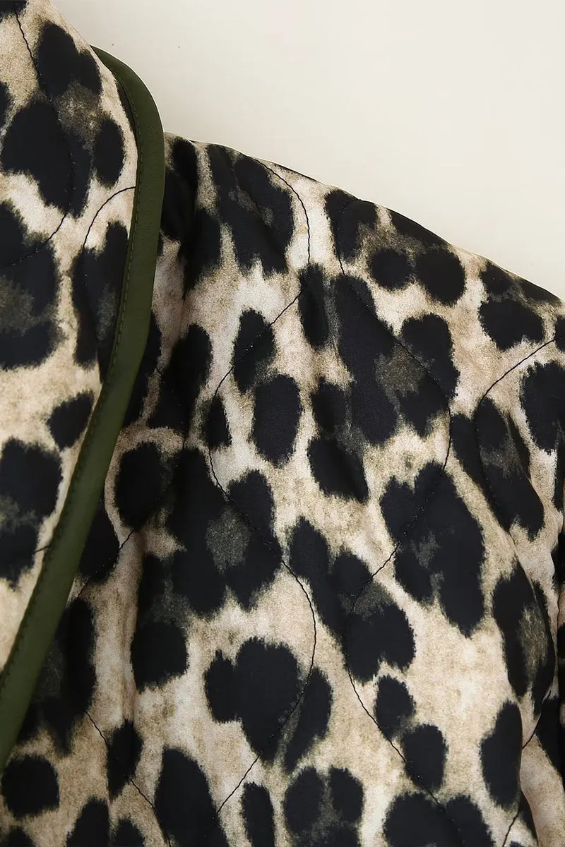 HCS1109 Wild Instincts Leopard Jacket Outerwear