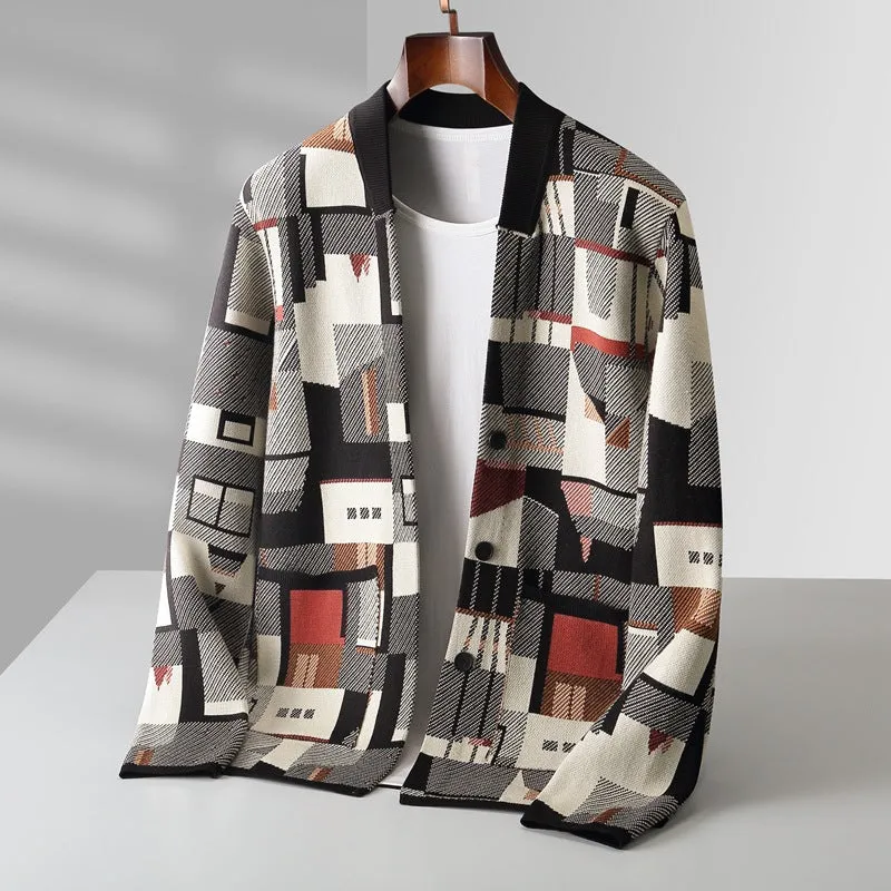 Ivyshape | Abstract Luxe Cardigan