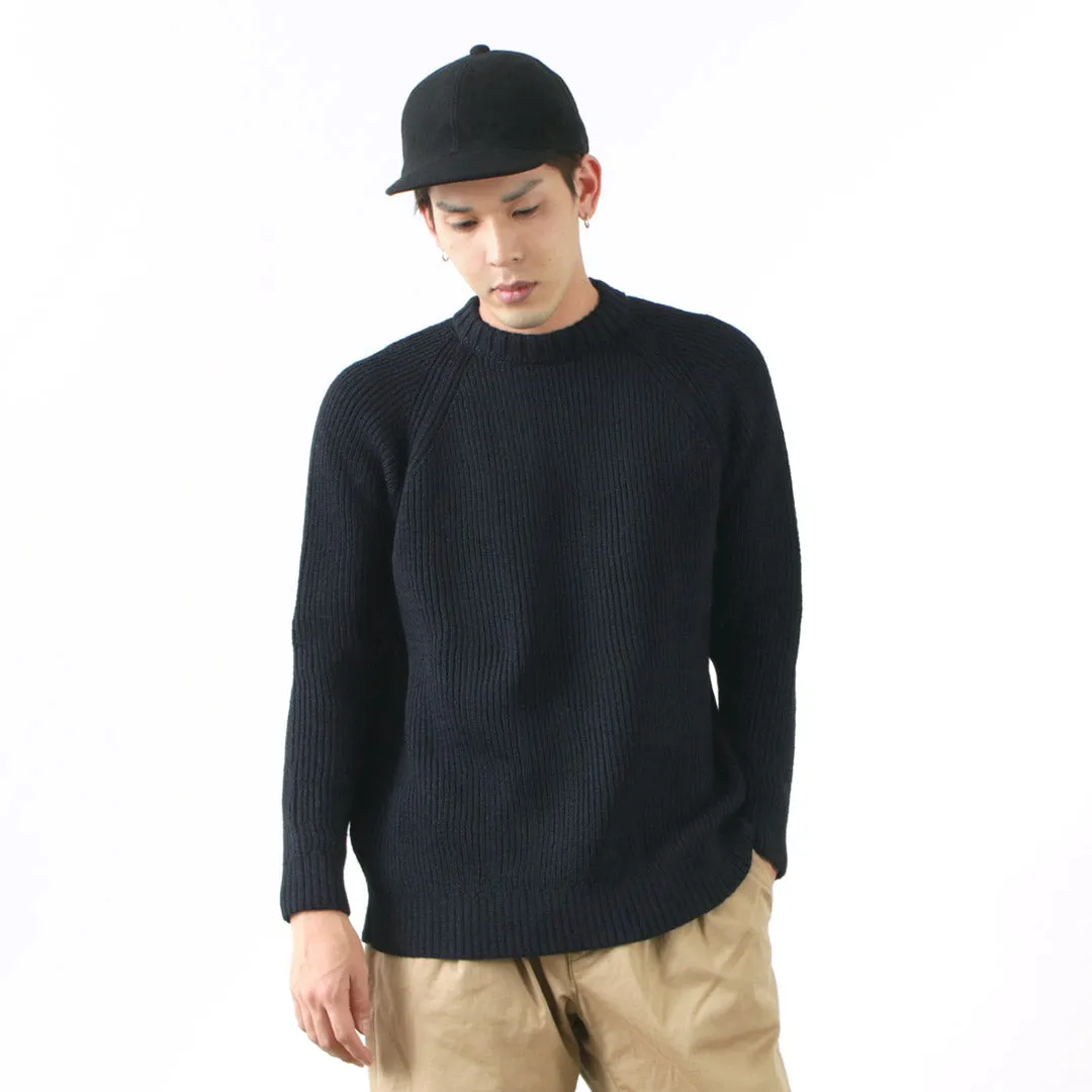 KERRY WOOLLEN MILLS / 7G 1PLY fisherman rib crew neck knit