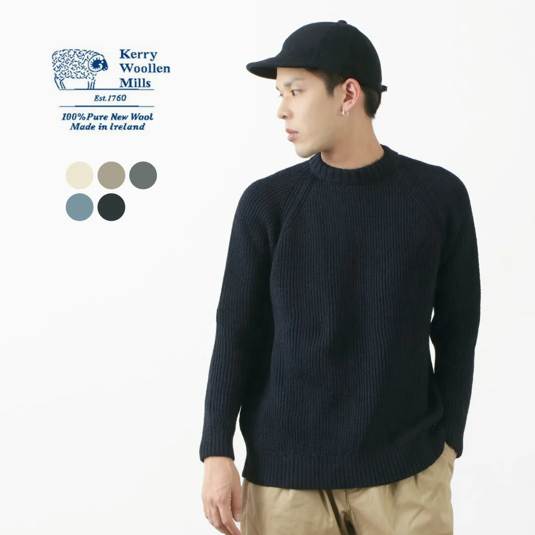 KERRY WOOLLEN MILLS / 7G 1PLY fisherman rib crew neck knit