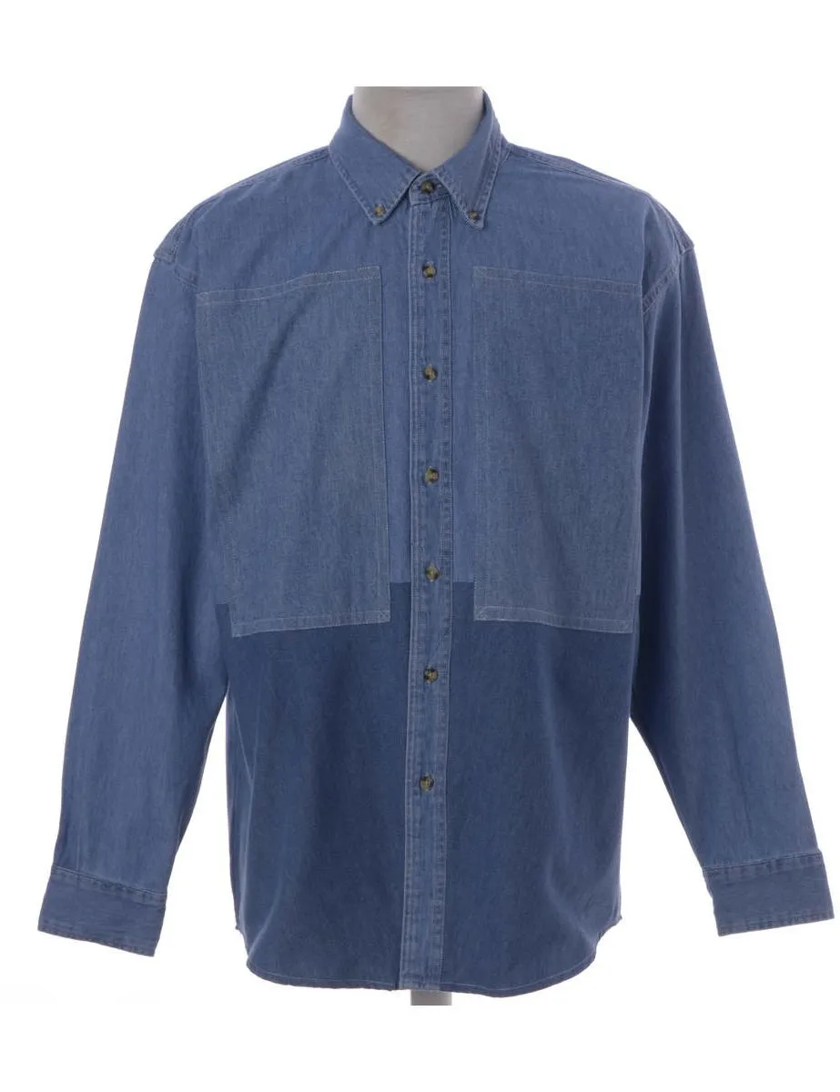 Label Darren Two Tone Denim Shirt