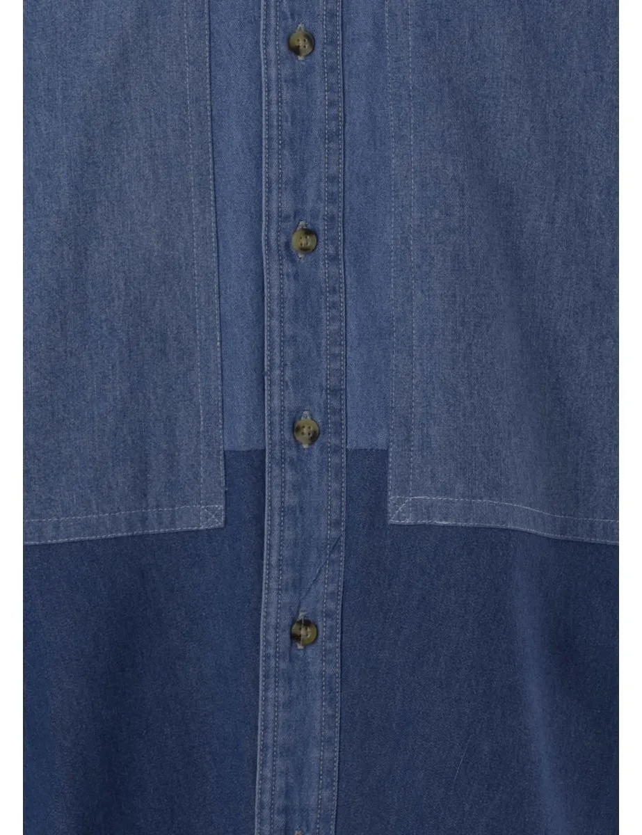 Label Darren Two Tone Denim Shirt