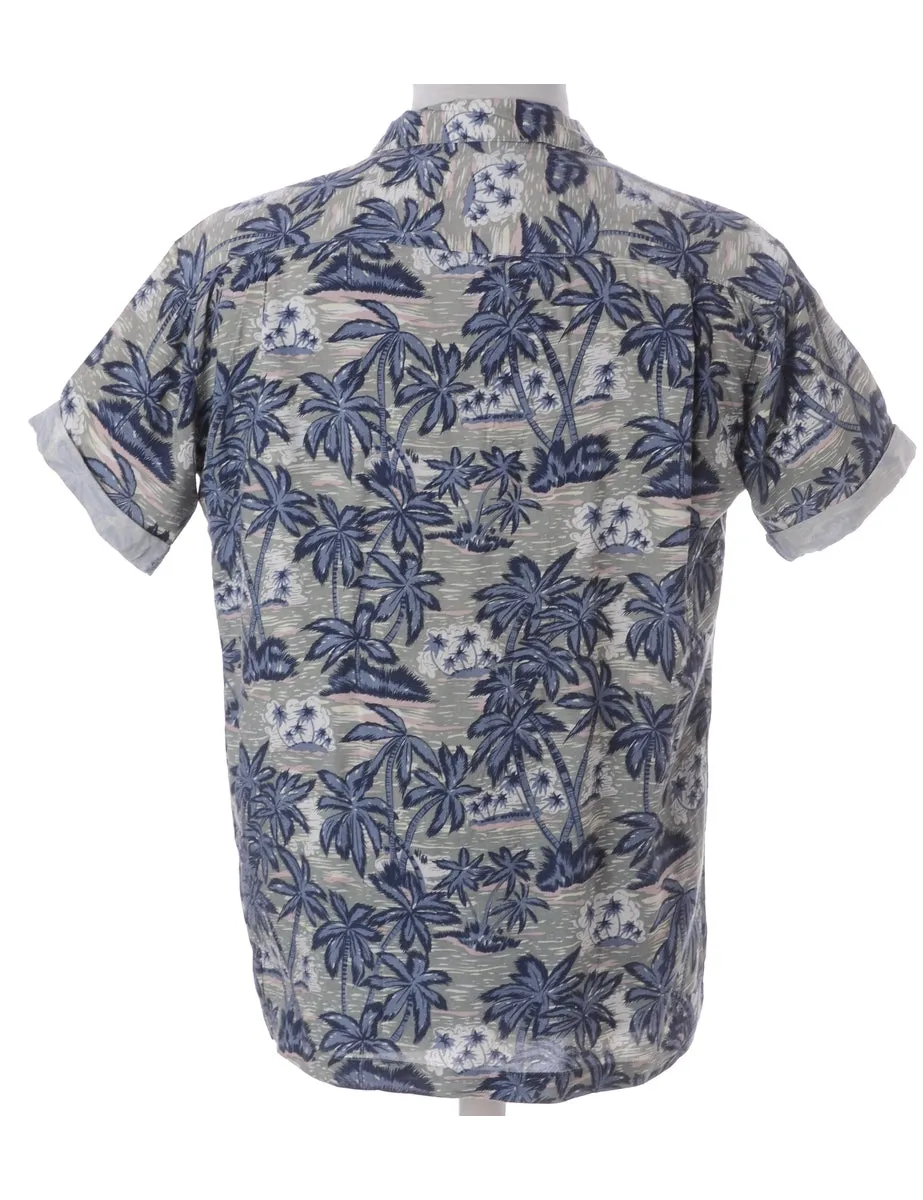 Label Harvey Roll Sleeve Hawaiian Shirt