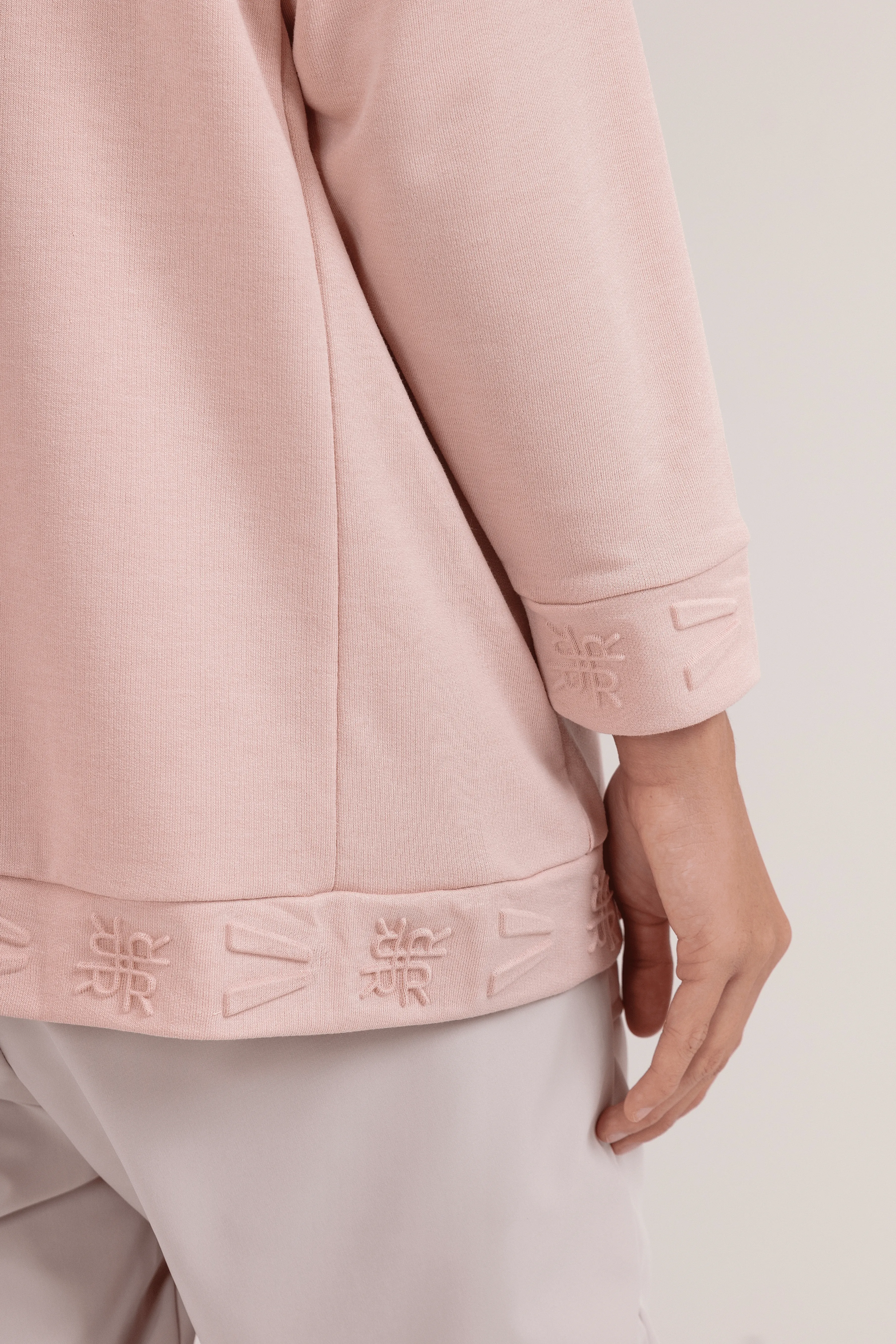 LAICA x RiaMiranda Embossed Sweater - Cameo Rose