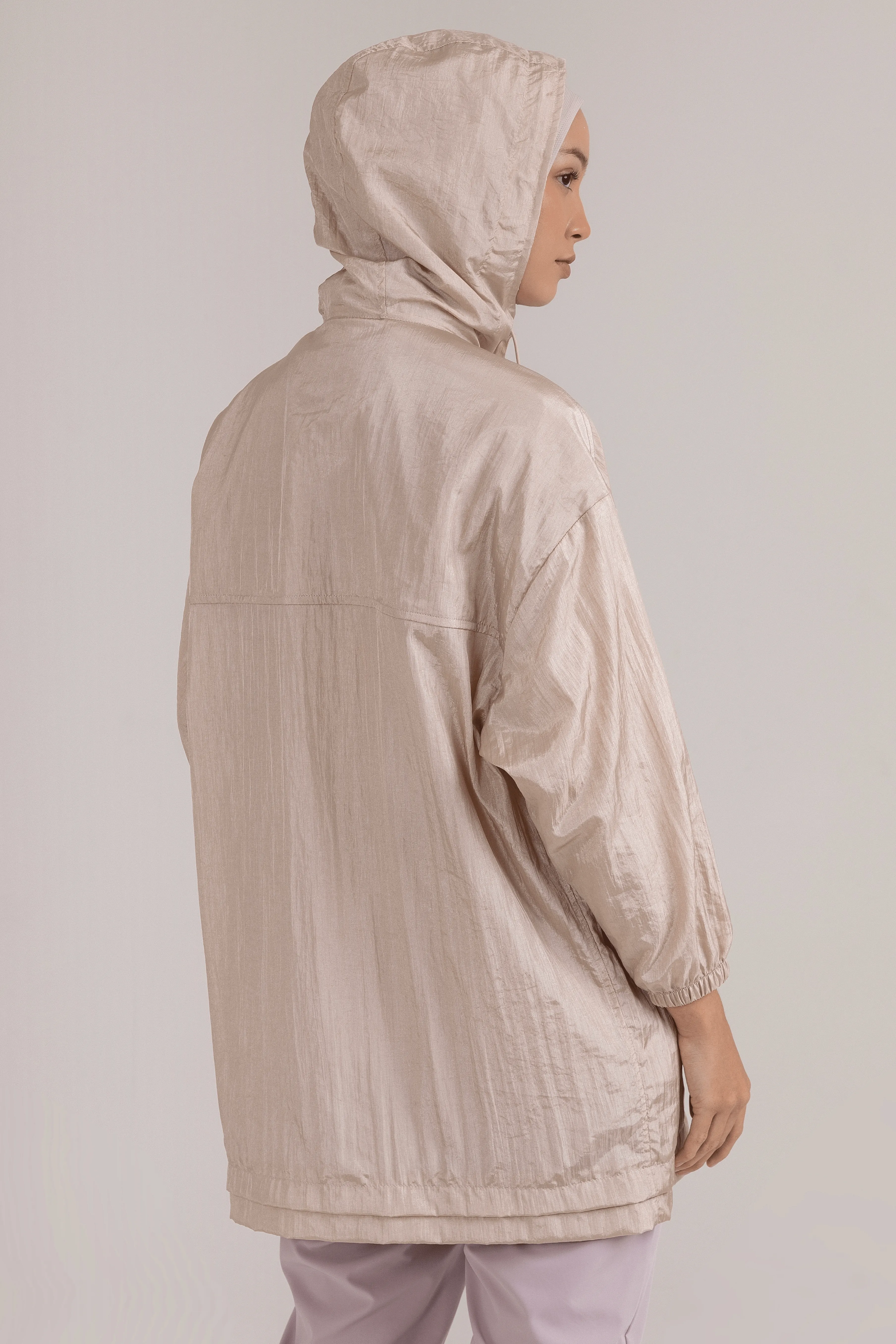 LAICA x RiaMiranda Oversized Parka Jacket - Silver Cloud