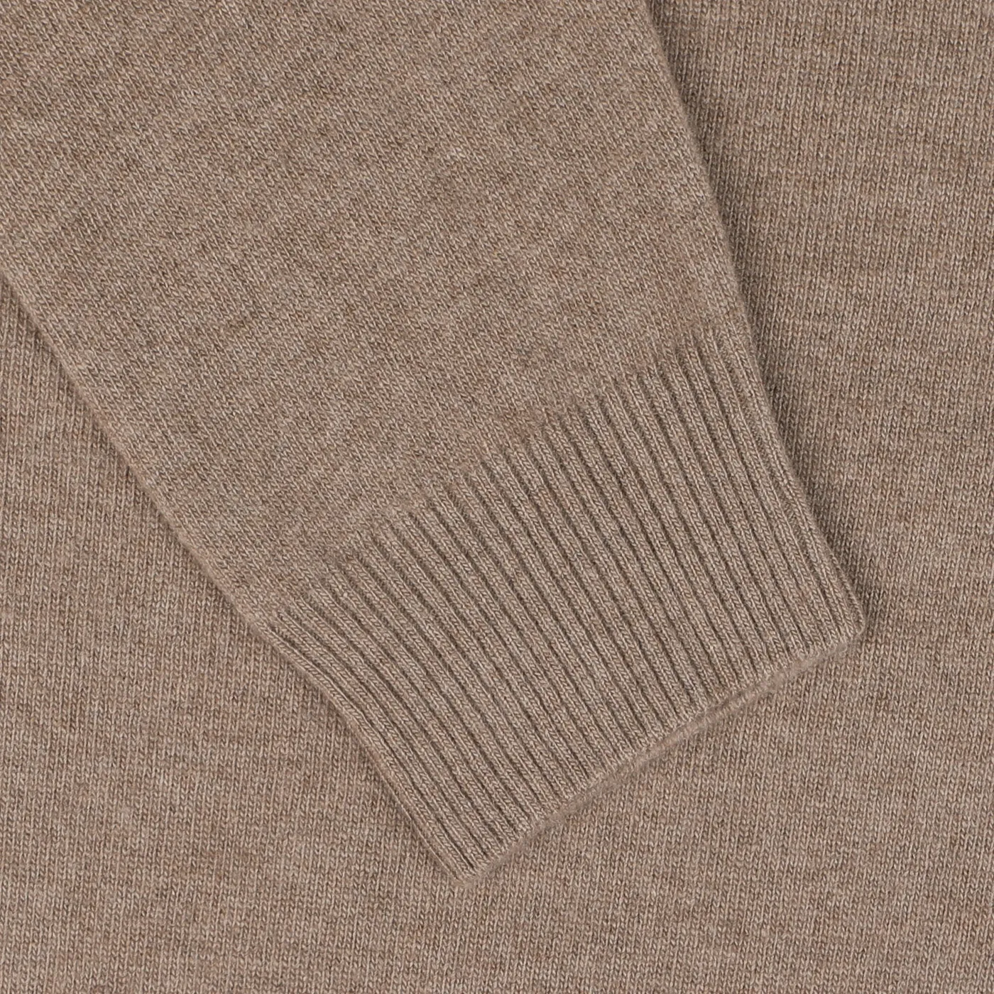 Light Brown Wool Cashmere Crewneck