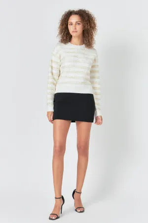 Lurex Striped Sweater